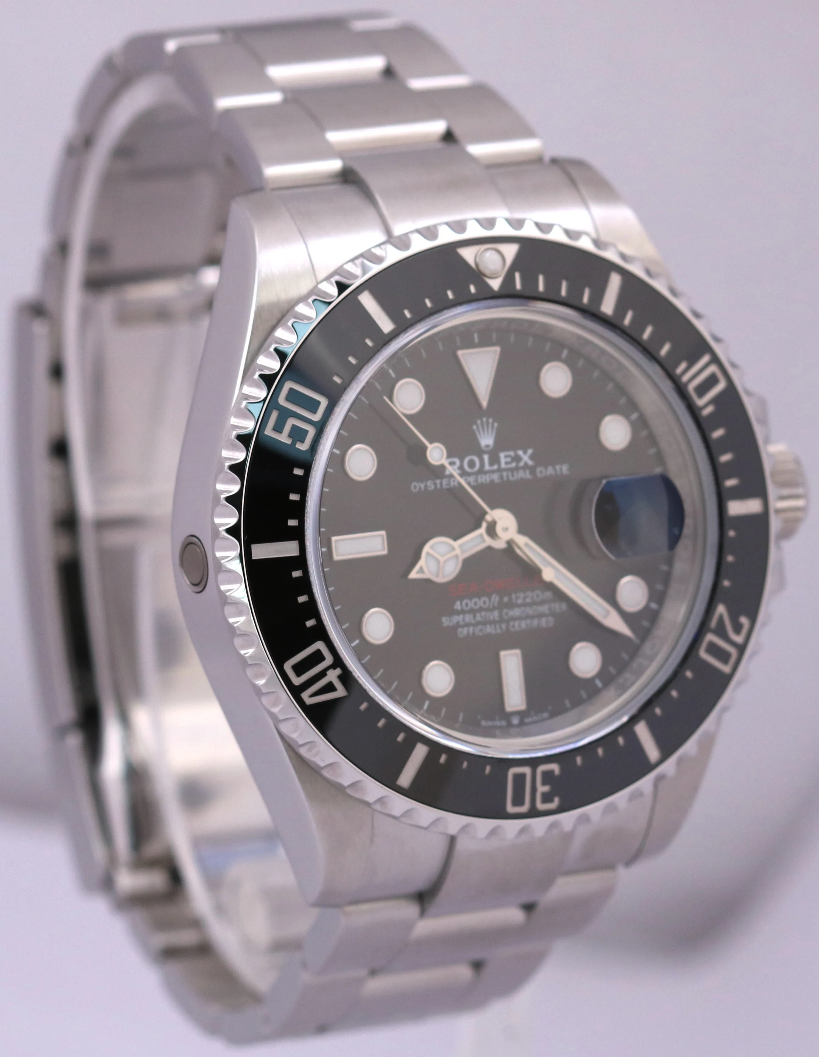 MINT Rolex Sea-Dweller Red Black 50th-Anniversary Steel 126600 MK2 43mm Watch
