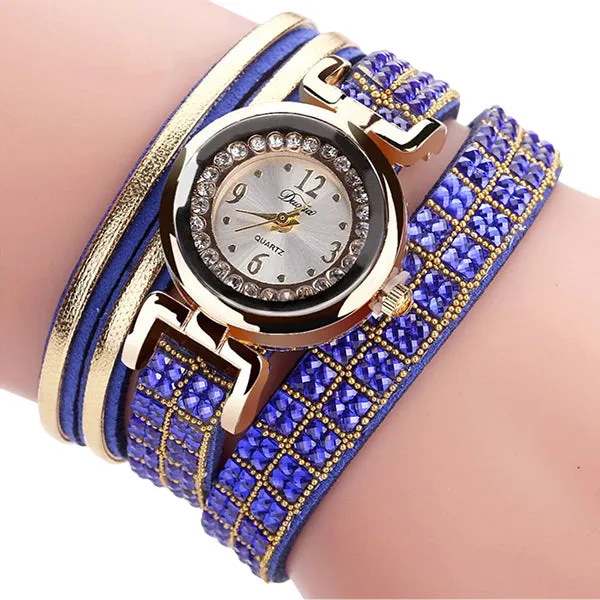 Misses Fashion Bling Bracelet Watch with Gift Box