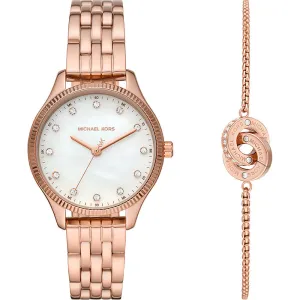 MK Watch Lexington and Chain Bracelet