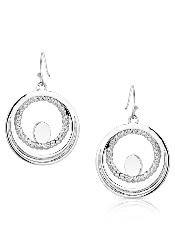 Montana Silversmiths ER6104 Womens Enchanted Soul Earrings Silver