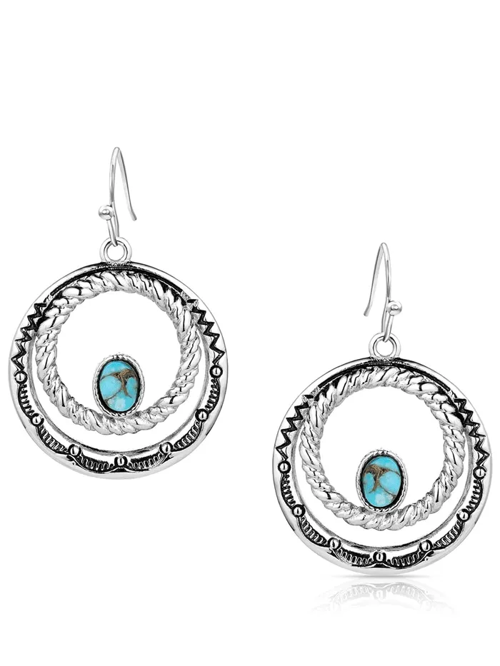 Montana Silversmiths ER6104 Womens Enchanted Soul Earrings Silver