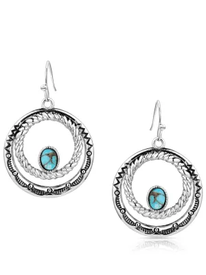 Montana Silversmiths ER6104 Womens Enchanted Soul Earrings Silver