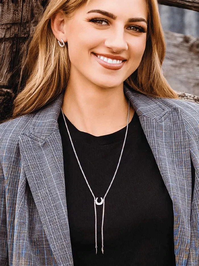 Montana Silversmiths NC6120 Womens Between Luck Necklace Silver