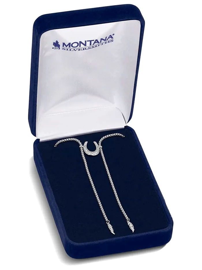 Montana Silversmiths NC6120 Womens Between Luck Necklace Silver