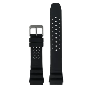Morar Black Silicone Dive Strap (20mm)