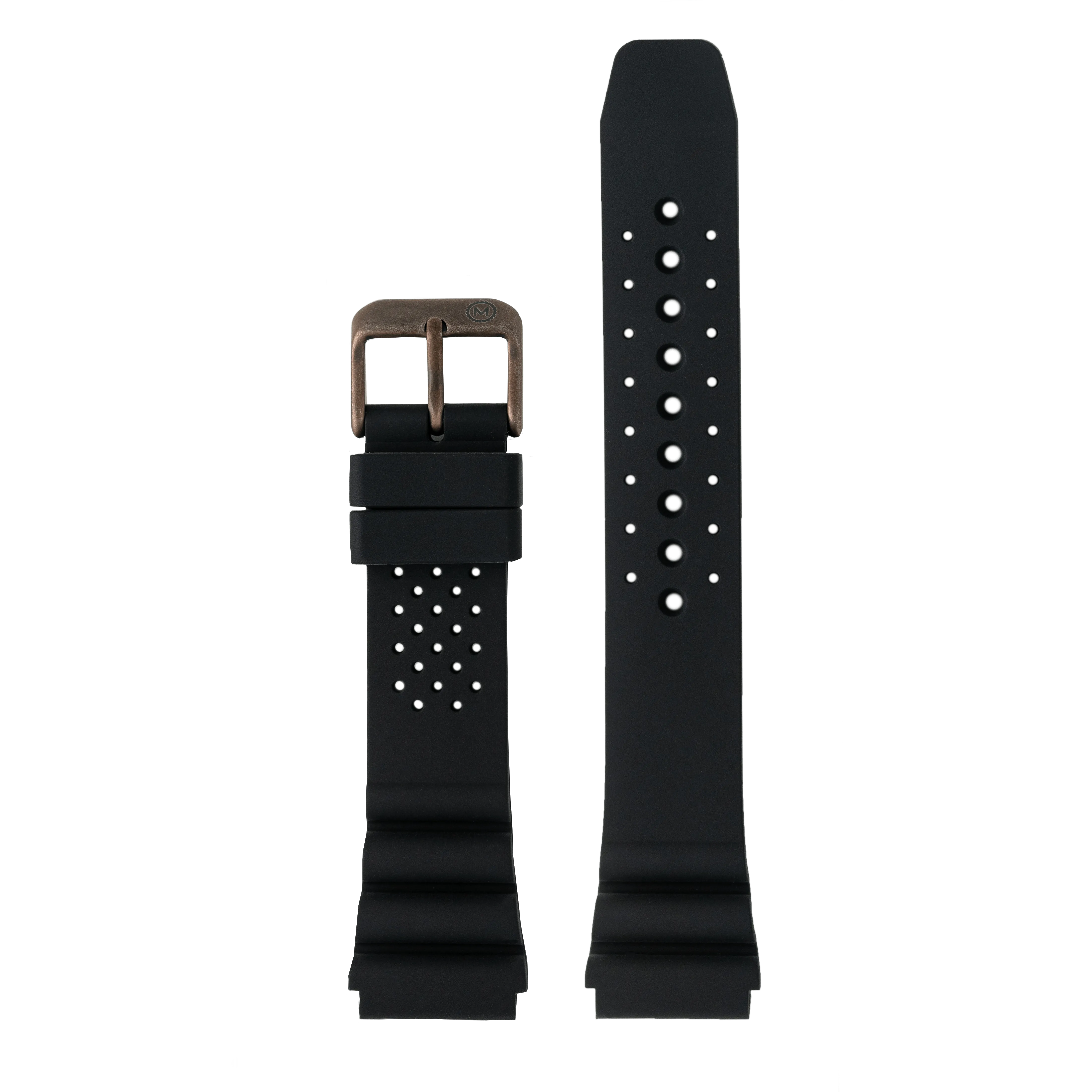 Morar Black Silicone Dive Strap (20mm)