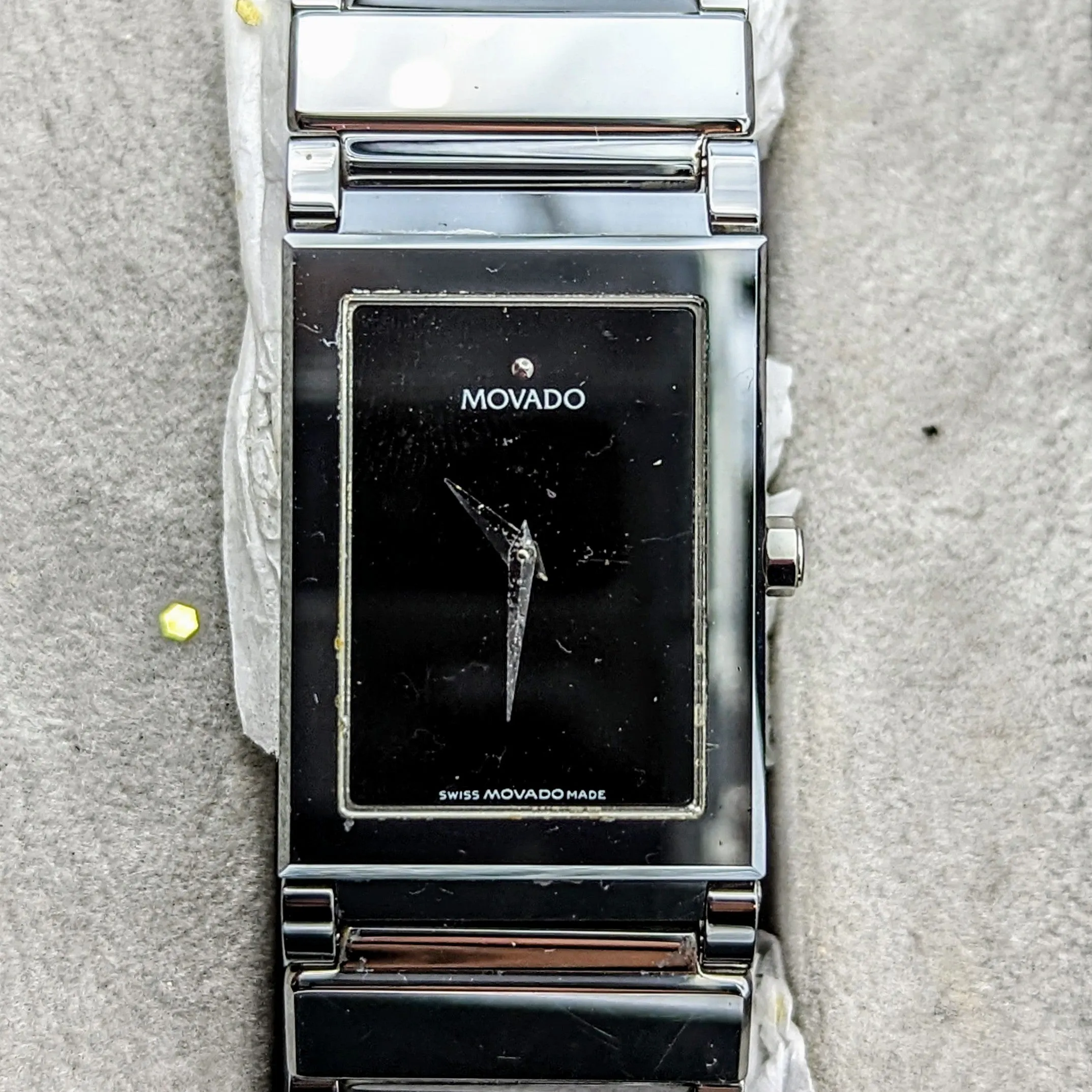 MOVADO Valor Tungsten Watch Ref. 89C11432 Swiss Wristwatch In BOX!