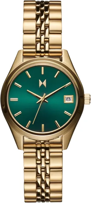 MVMT Rise Women's 3 Hand Quartz Watch, Stainless Steel Link Bracelet Water Resistant up to 5ATM/50 Meters - Premium Minimalist Vintage Watch - 30mm