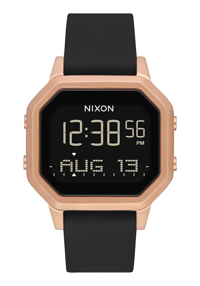 Nixon Siren Stainless Steel Watch - Rose Gold Black