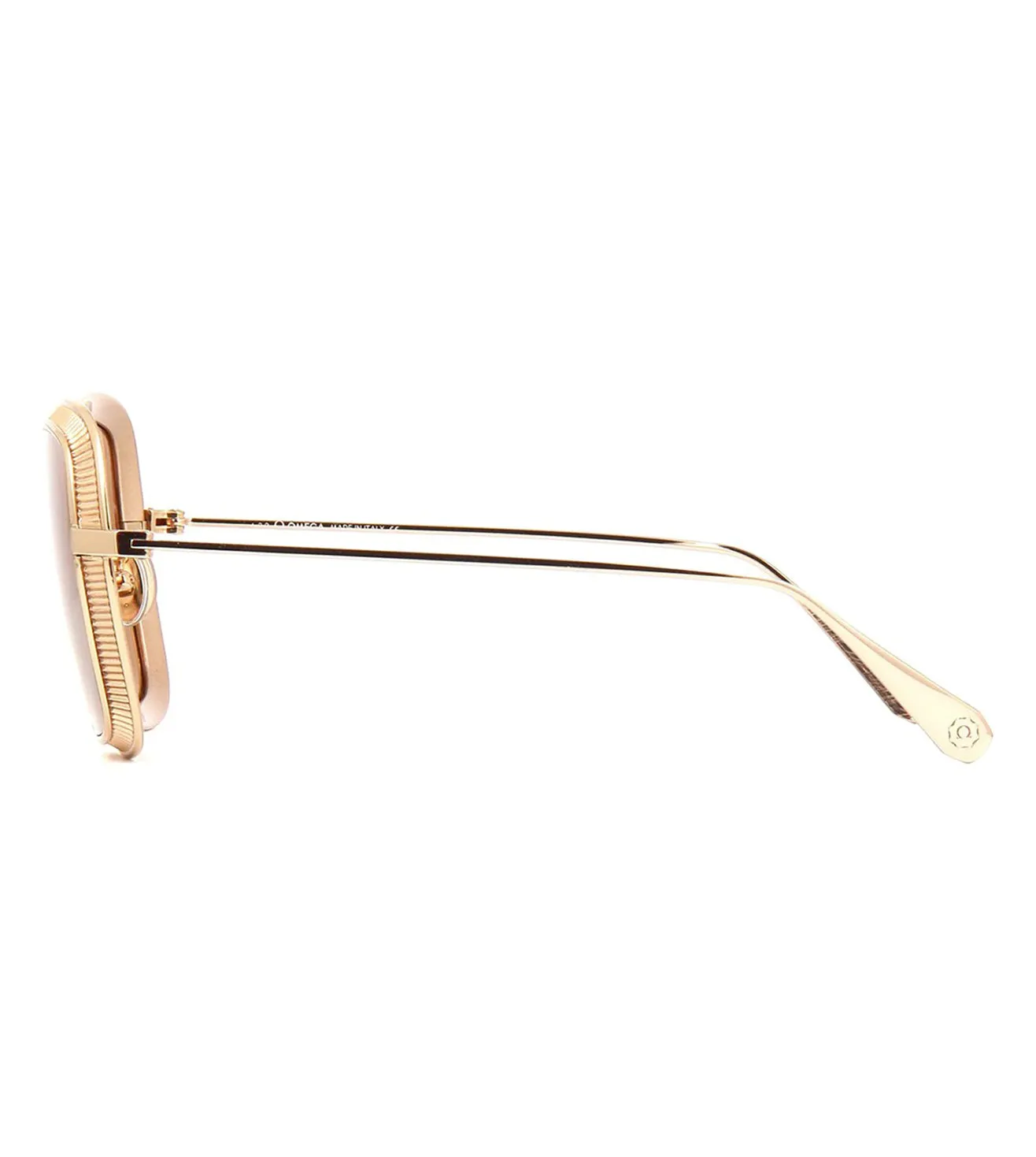 Omega Women's Silver Square Sunglasses
