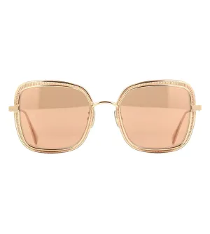 Omega Women's Silver Square Sunglasses