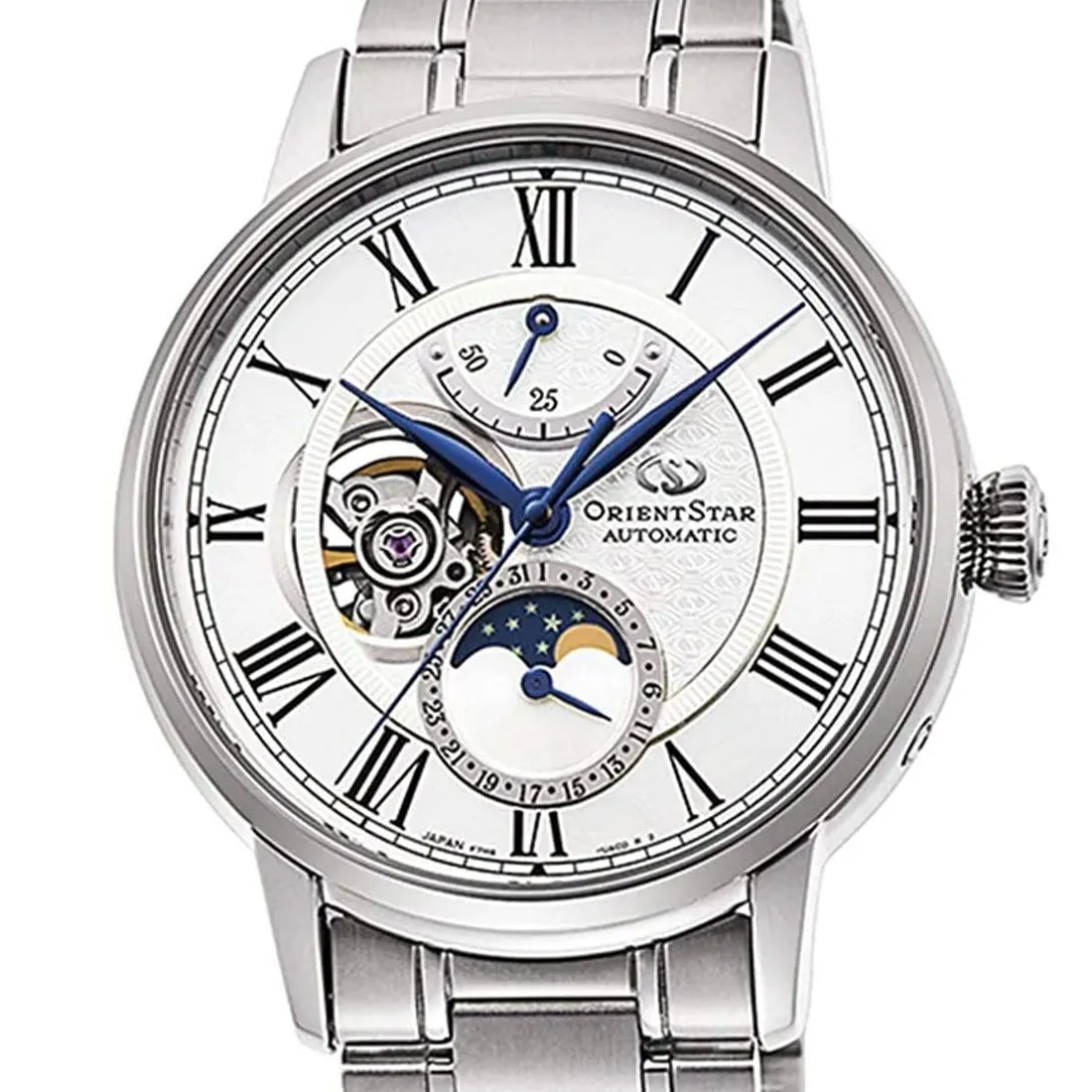 Orient Star Made in Japan Automatic Open Heart Watch RE-AY0102S00B RE-AY0102S