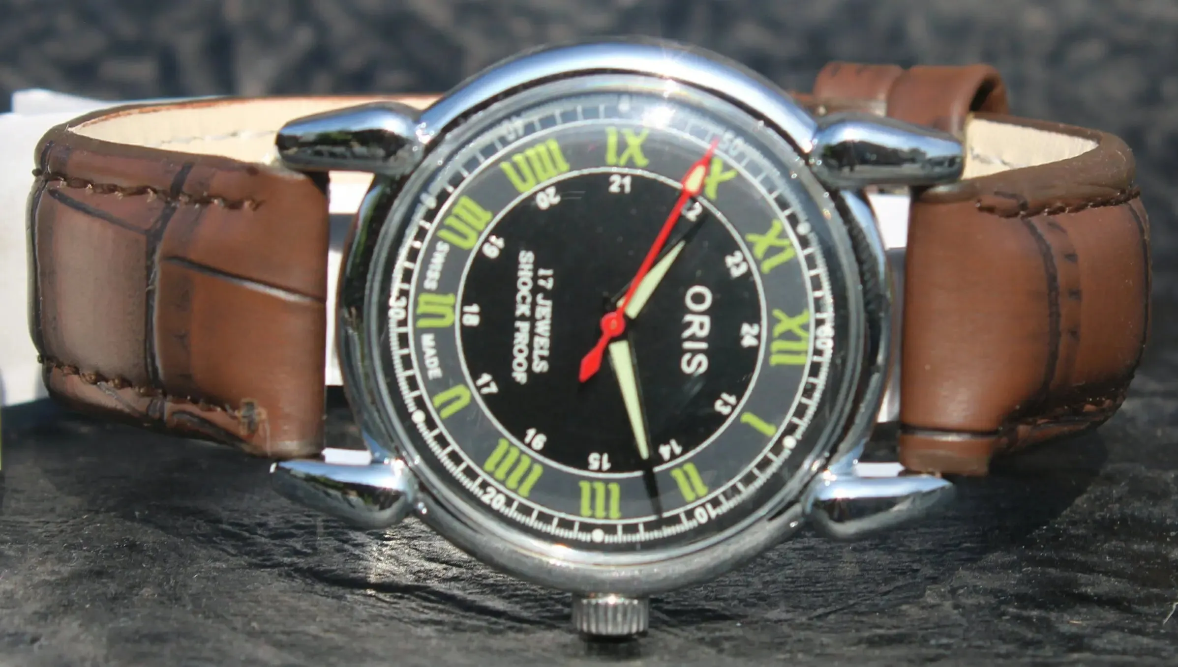 ORIS Mechanical Watch 17 Jewels FHF ST96 Hand Winding Swiss Made Movement
