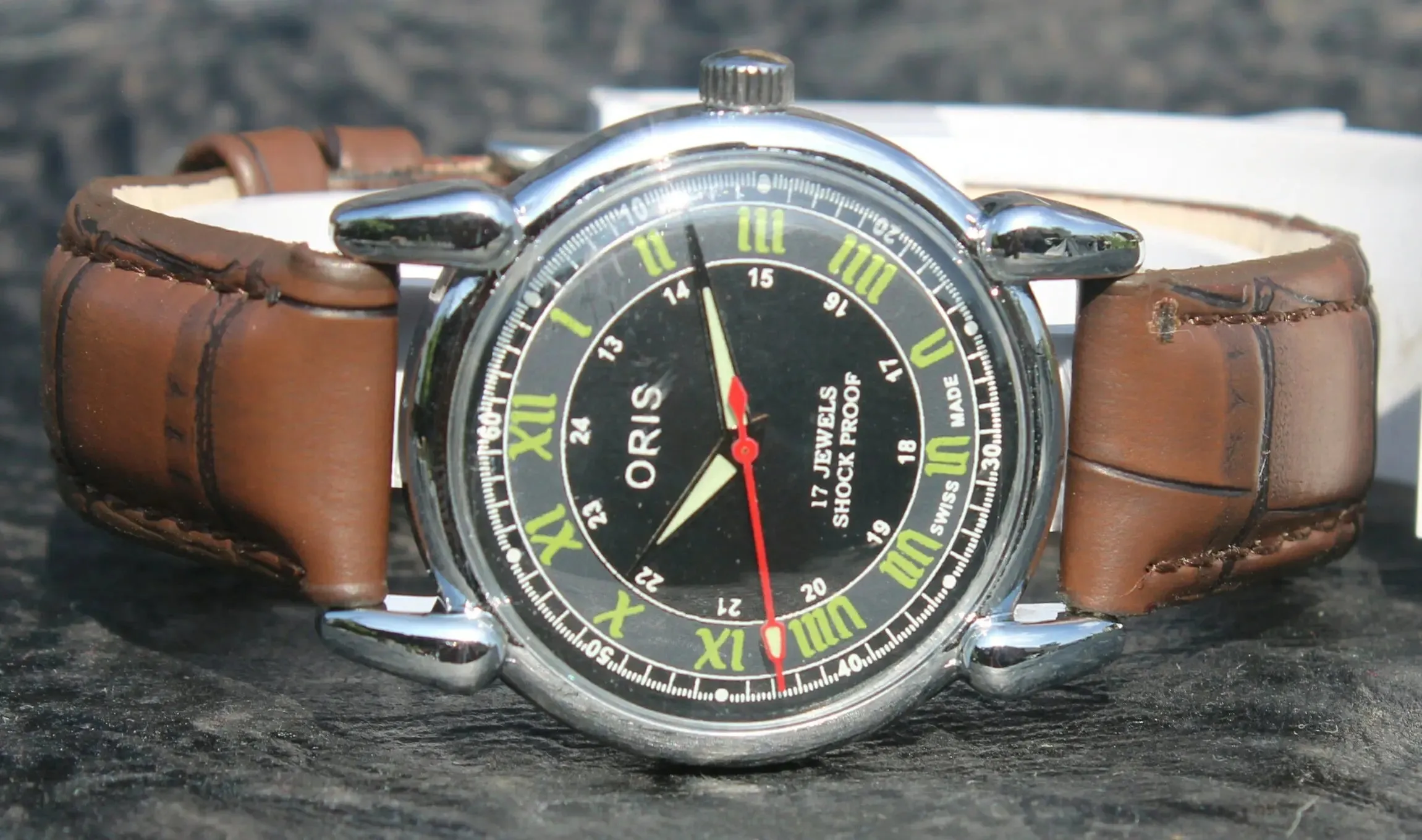 ORIS Mechanical Watch 17 Jewels FHF ST96 Hand Winding Swiss Made Movement