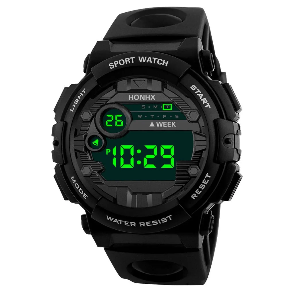 Outdoor Sport Transparent Digital Watch Men Women Alarm Clock Waterproof Shock Military Watches Led Display Shock Watch Drop