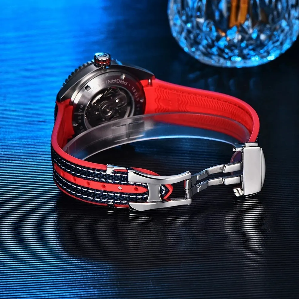 PAGANI DESIGN Classic Luxury Men&#39;s Automatic Watch Sapphire Glass Mechanical Wristwatch Stainless Steel 100M Waterproof Watches