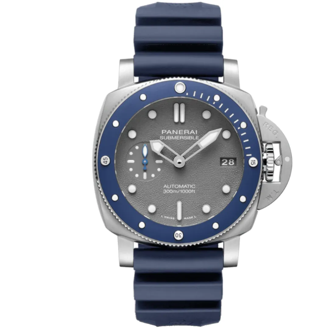 Panerai Submersible 42mm – PAM00959 – Grey Dial – Blue Bezel – Unworn – Full Set