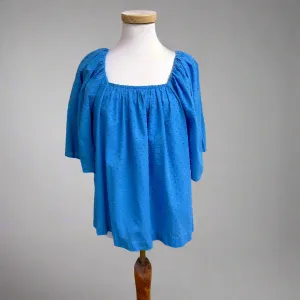 Paolita blue swiss dot blouse, size XS