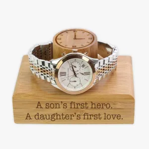 Personalized Wood Bracelet Watch Holder | Custom with name