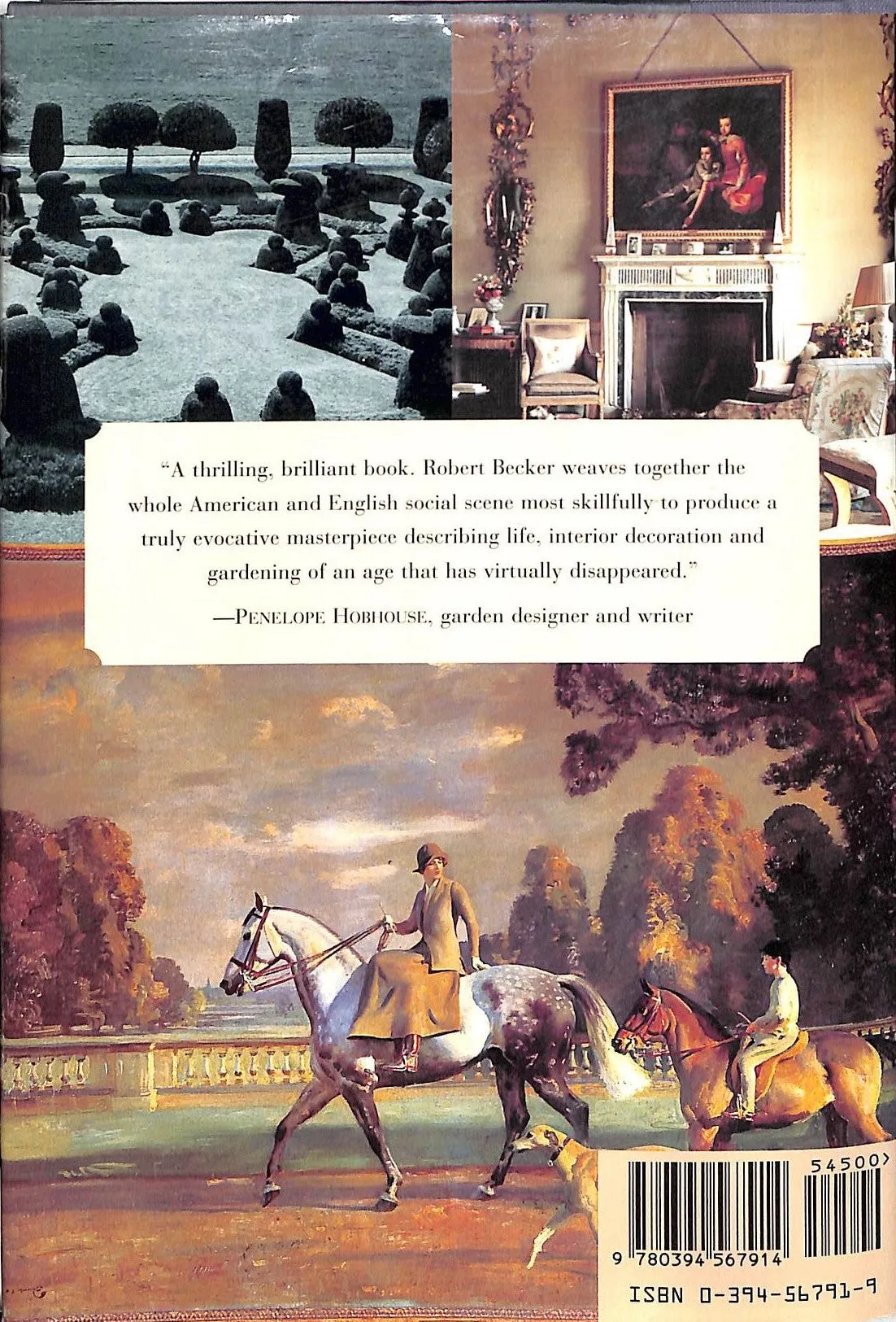"Nancy Lancaster: Her Life, Her World, Her Art" 1996 BECKER, Robert