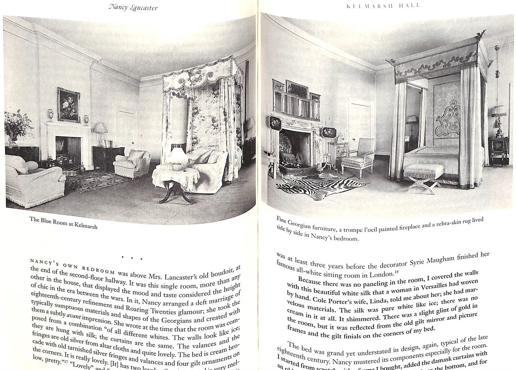 "Nancy Lancaster: Her Life, Her World, Her Art" 1996 BECKER, Robert
