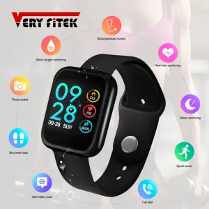"VERYFiTEK P70" Blood Pressure Heart Rate Monitor Fitness Bracelet  Smartwatch IOS Android