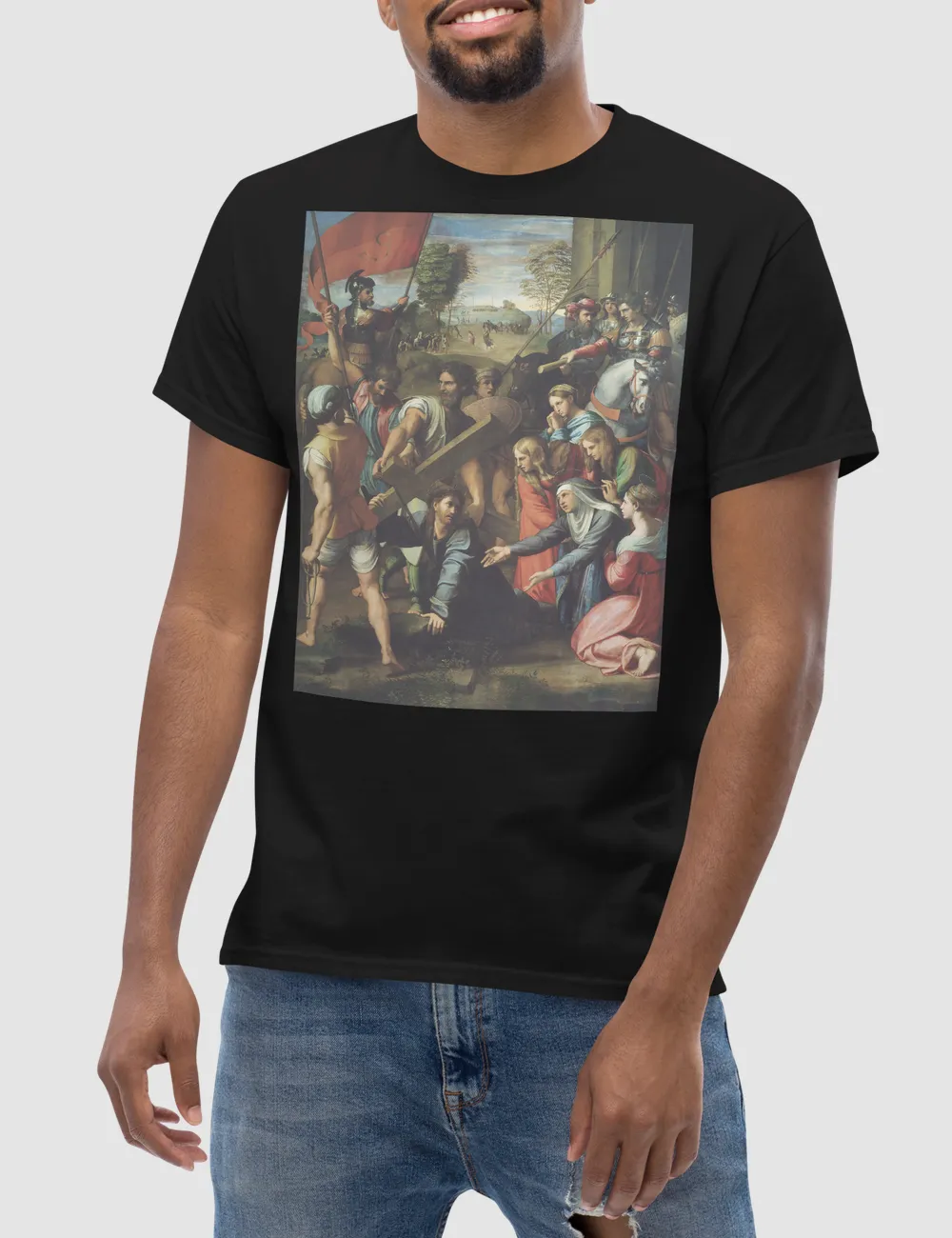Raphael's Christ Falling On The Way To Calvary | T-Shirt