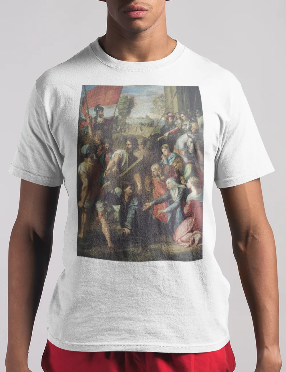 Raphael's Christ Falling On The Way To Calvary | T-Shirt