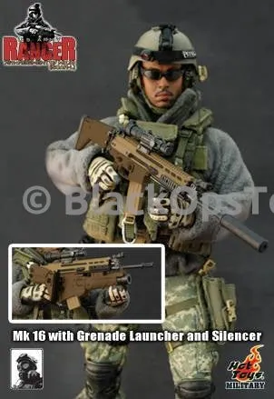 Rare Hot Toys U.S. Army Ranger 75th Ranger Regiment with MK16 Scar-L Mint in Box