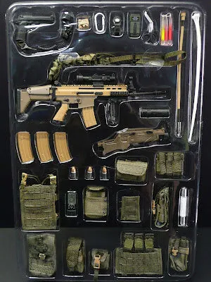 Rare Hot Toys U.S. Army Ranger 75th Ranger Regiment with MK16 Scar-L Mint in Box