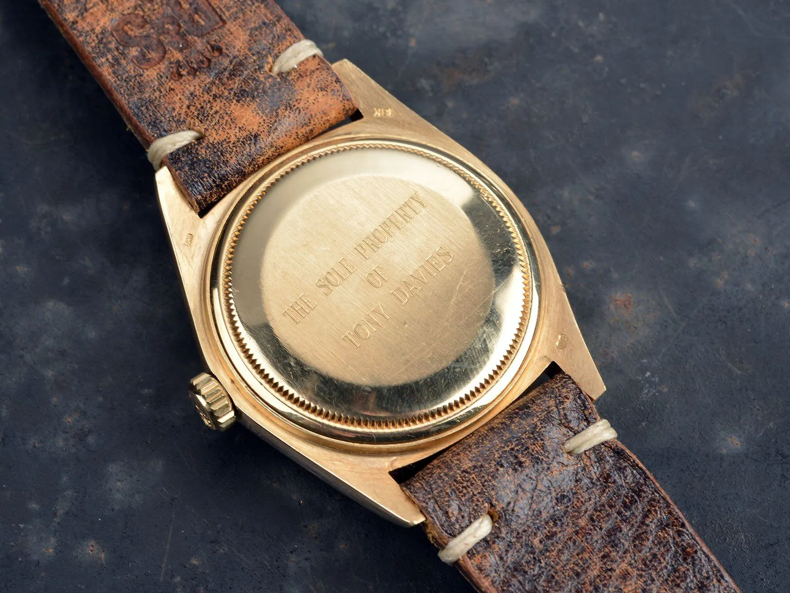 ROLEX 18 KT GOLD DATEJUST 16018 ‘TIGER EYE’