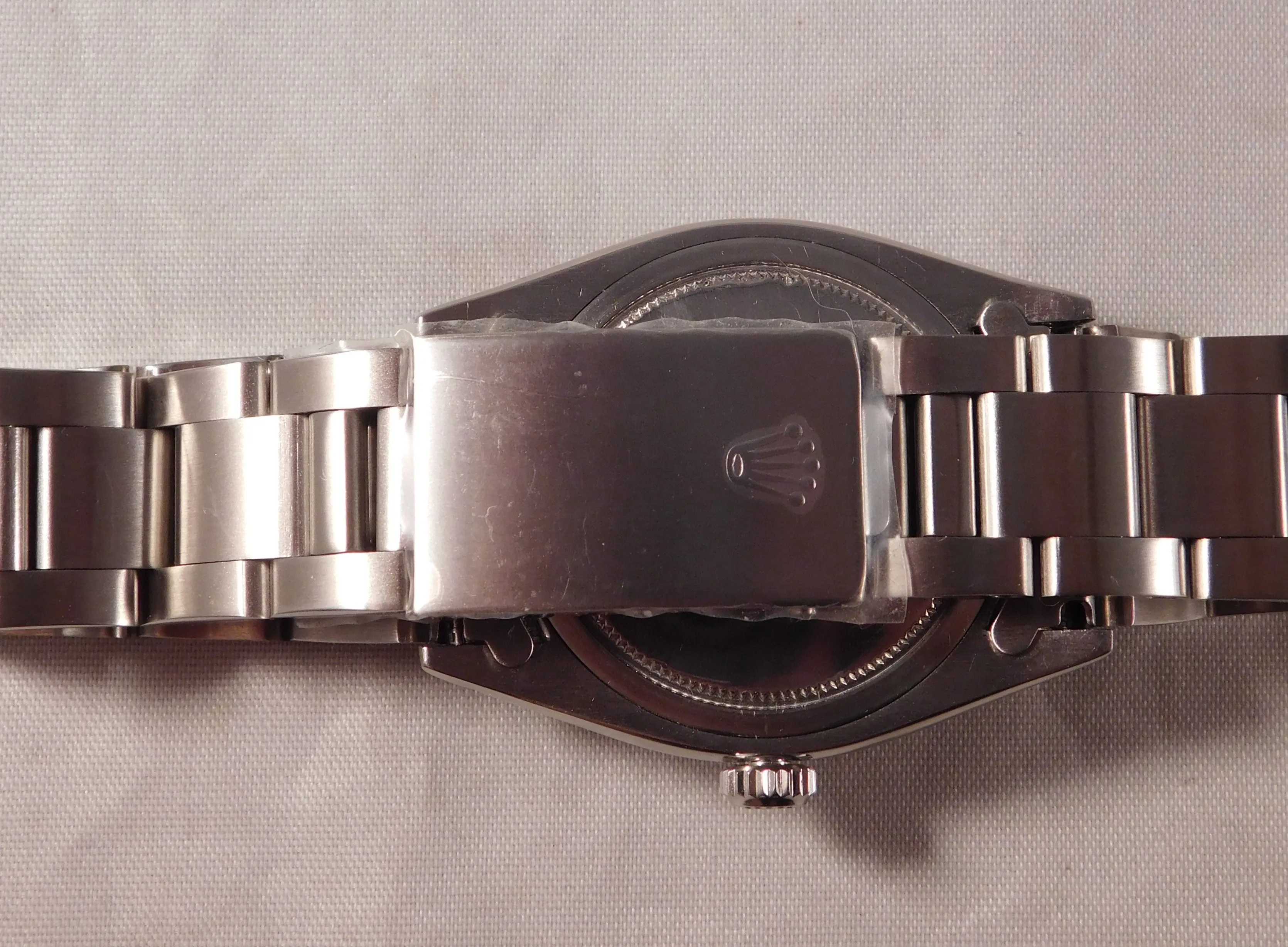 Rolex Oysterdate Precision 6494 Silver Sunburst Dial SS Vintage 1957 Mens Watch....34mm
