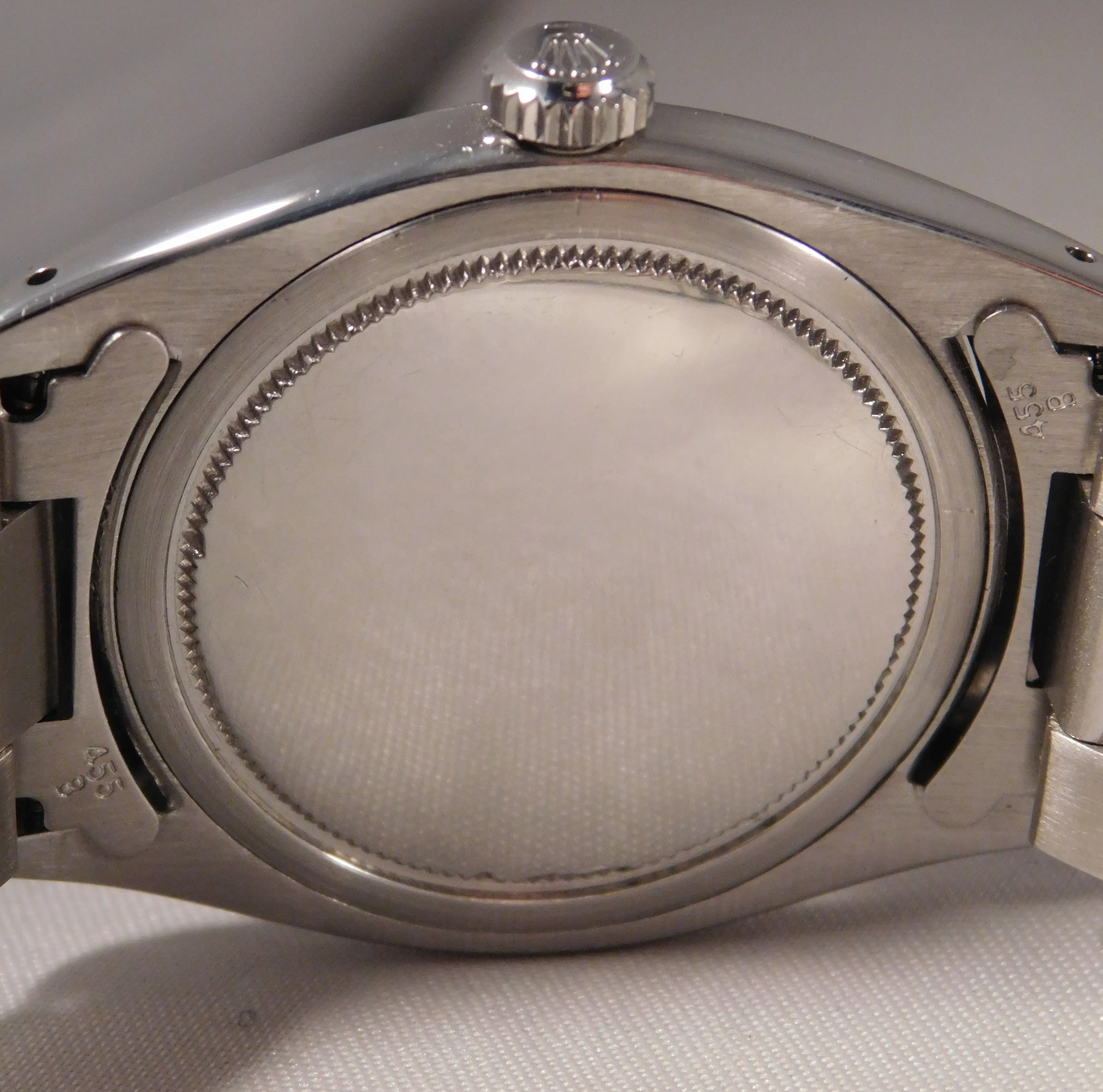 Rolex Oysterdate Precision 6494 Silver Sunburst Dial SS Vintage 1957 Mens Watch....34mm