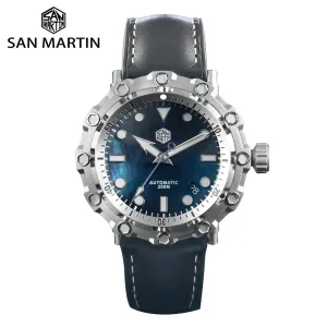 San Martin Luxury Watch Titanium MOP Dial Limited Edition