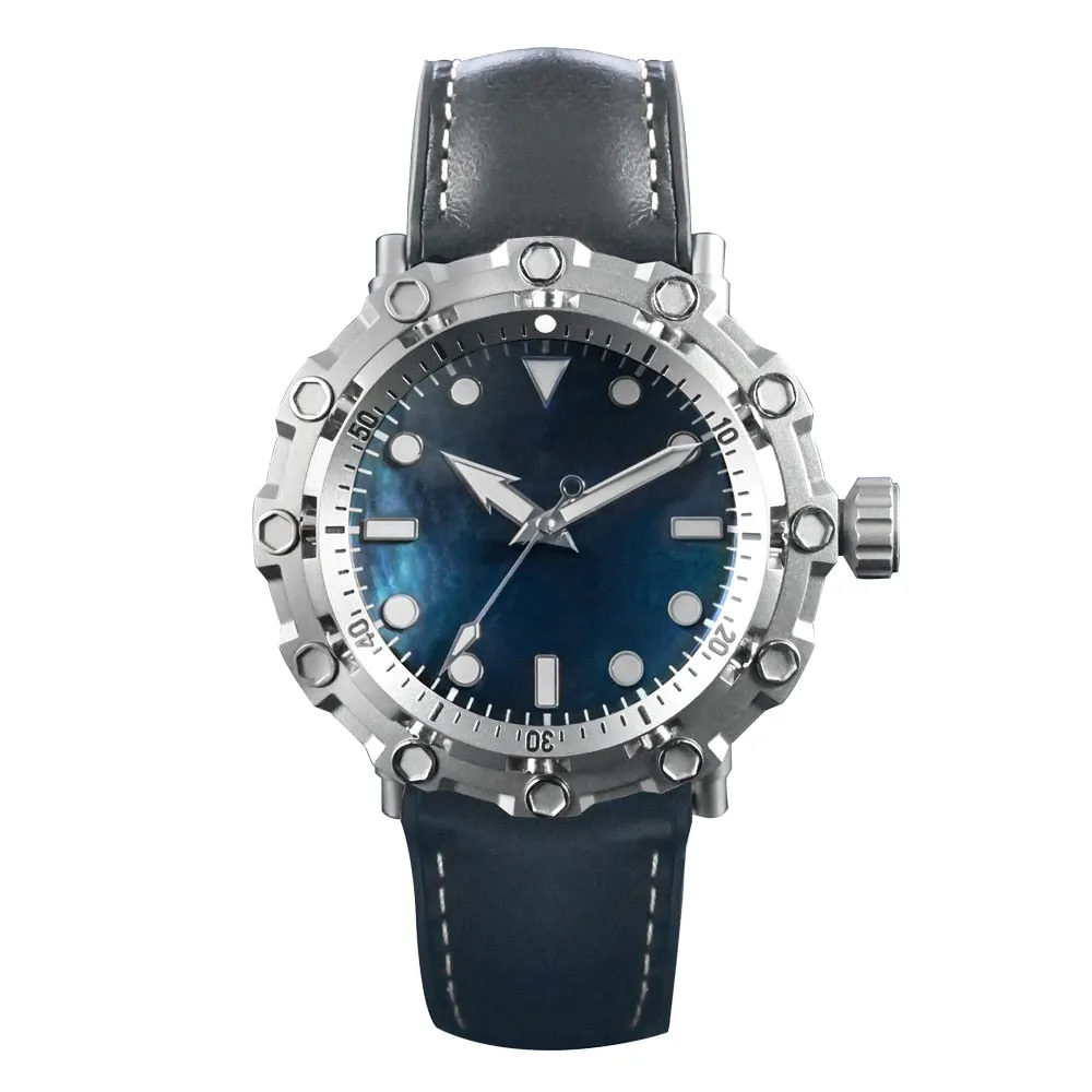 San Martin Luxury Watch Titanium MOP Dial Limited Edition