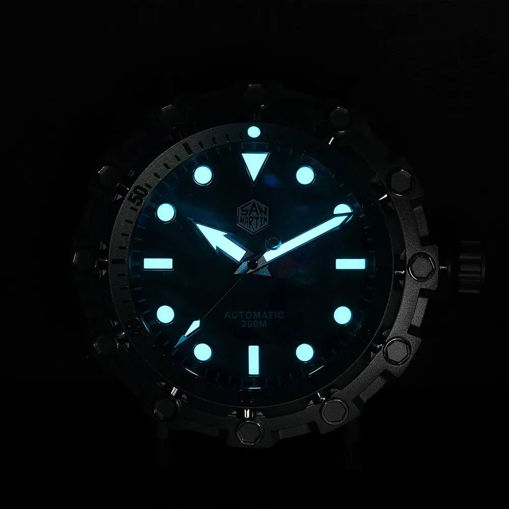 San Martin Luxury Watch Titanium MOP Dial Limited Edition
