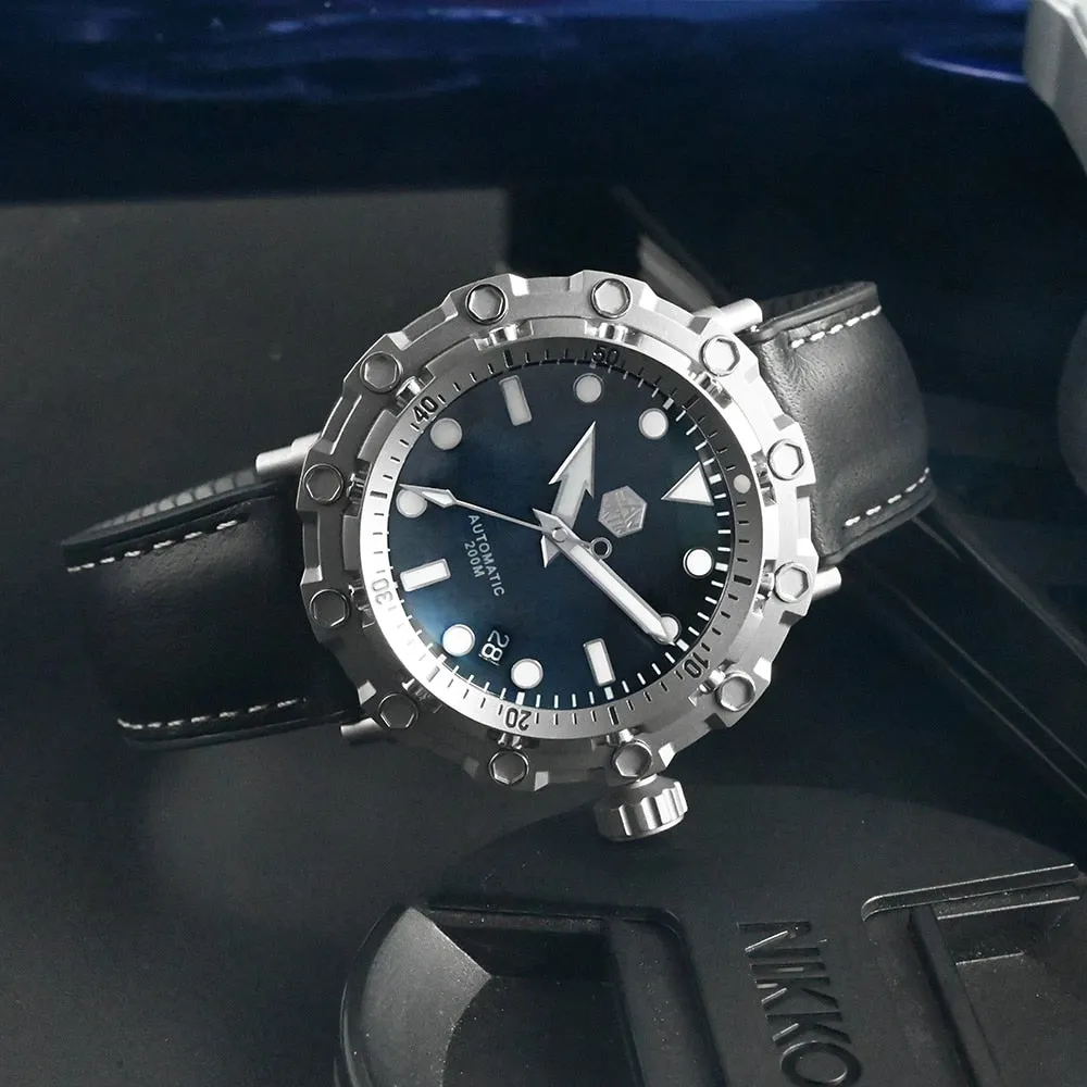 San Martin Luxury Watch Titanium MOP Dial Limited Edition