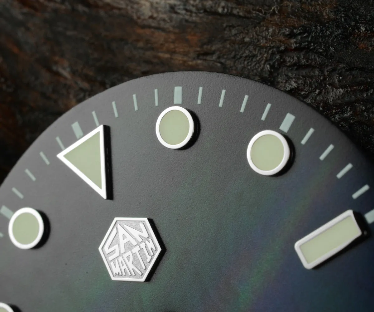San Martin Luxury Watch Titanium MOP Dial Limited Edition