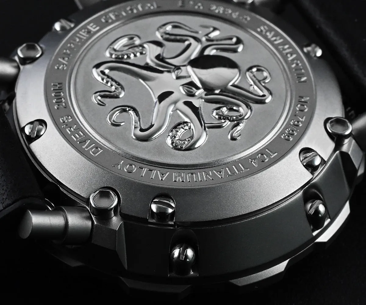 San Martin Luxury Watch Titanium MOP Dial Limited Edition