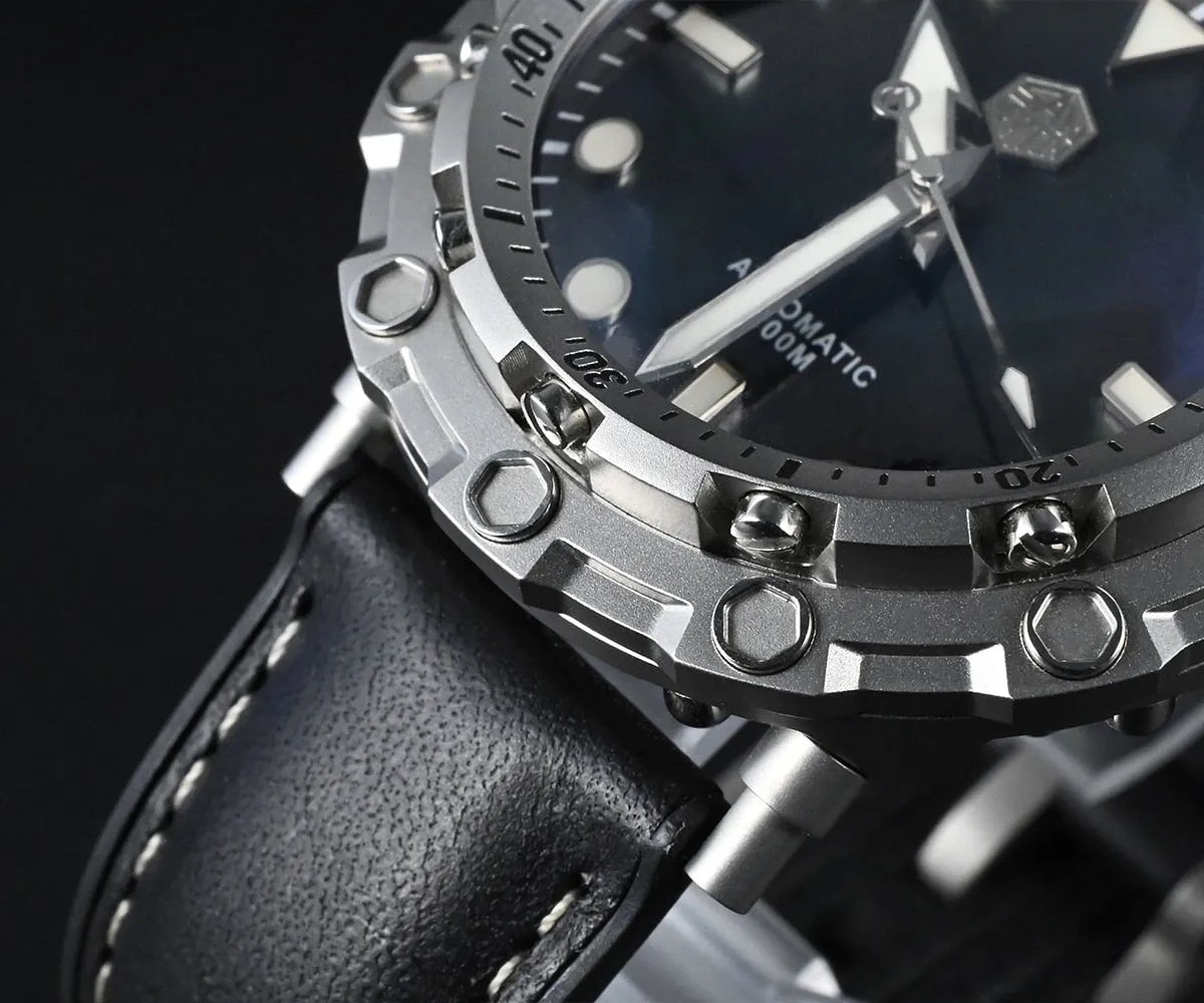 San Martin Luxury Watch Titanium MOP Dial Limited Edition