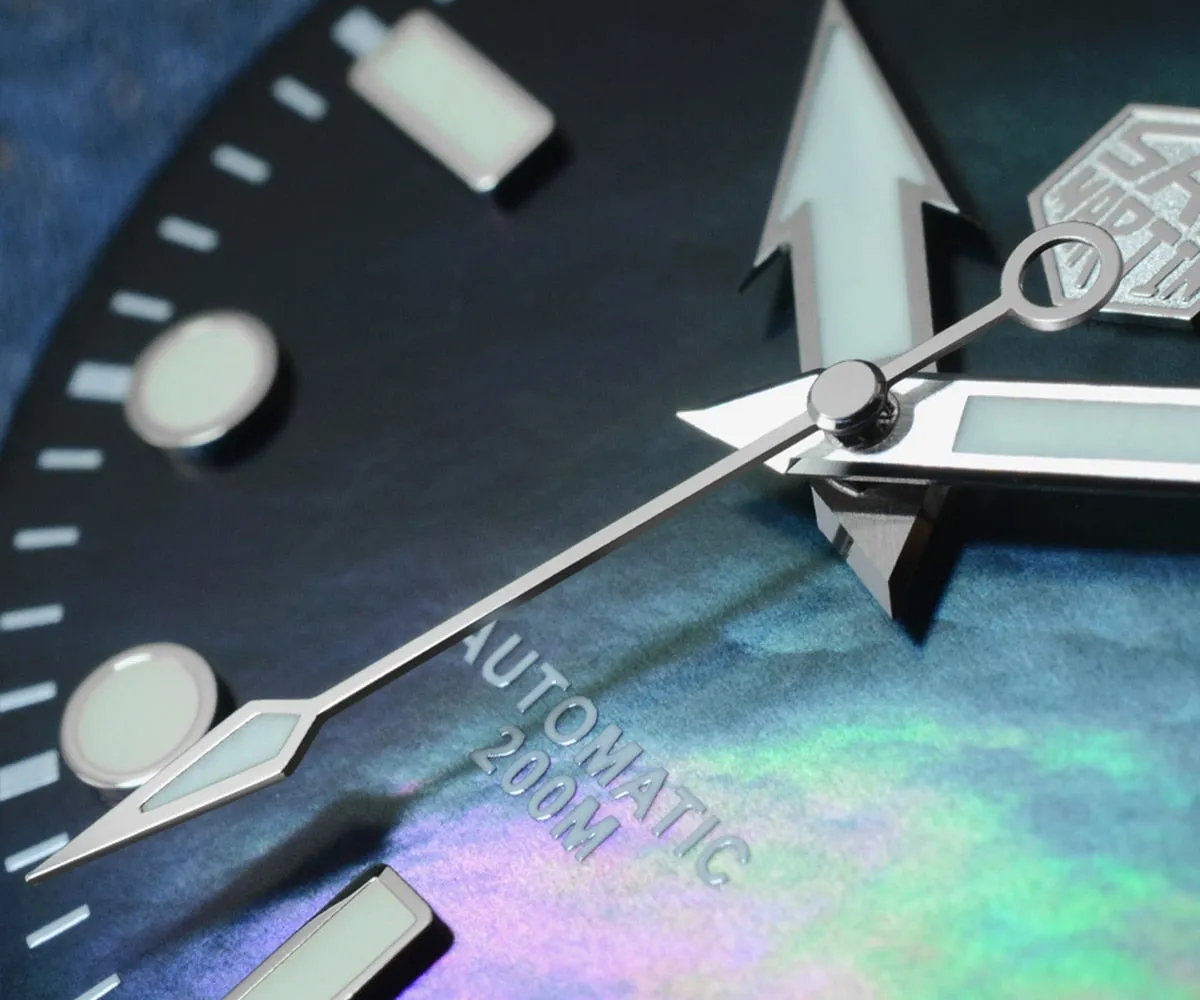 San Martin Luxury Watch Titanium MOP Dial Limited Edition