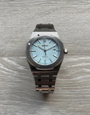 Seiko Mod - 41mm Royal Oak Automatic Ice Blue Dial