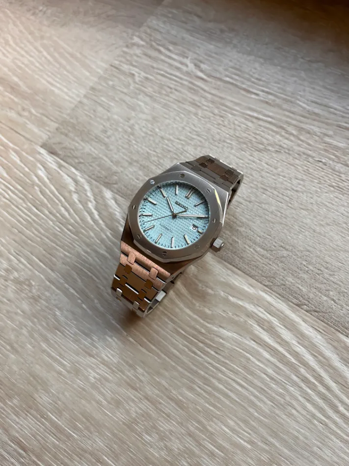 Seiko Mod - 41mm Royal Oak Automatic Ice Blue Dial