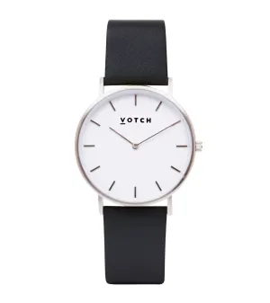 Silver & Black Watch | Classic