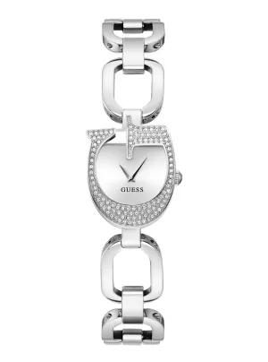 Silver Gia Logo Link Bracelet Watch