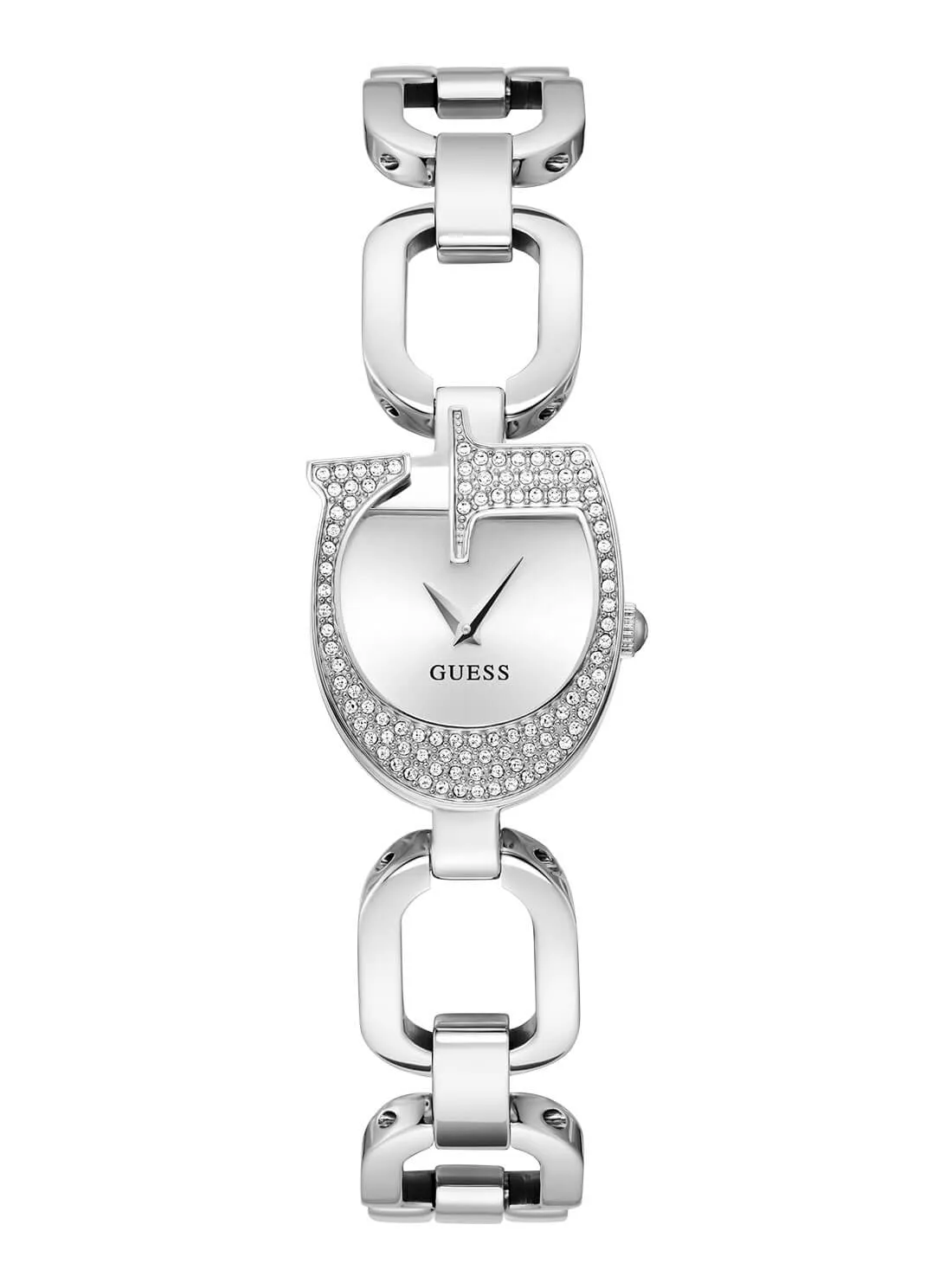 Silver Gia Logo Link Bracelet Watch
