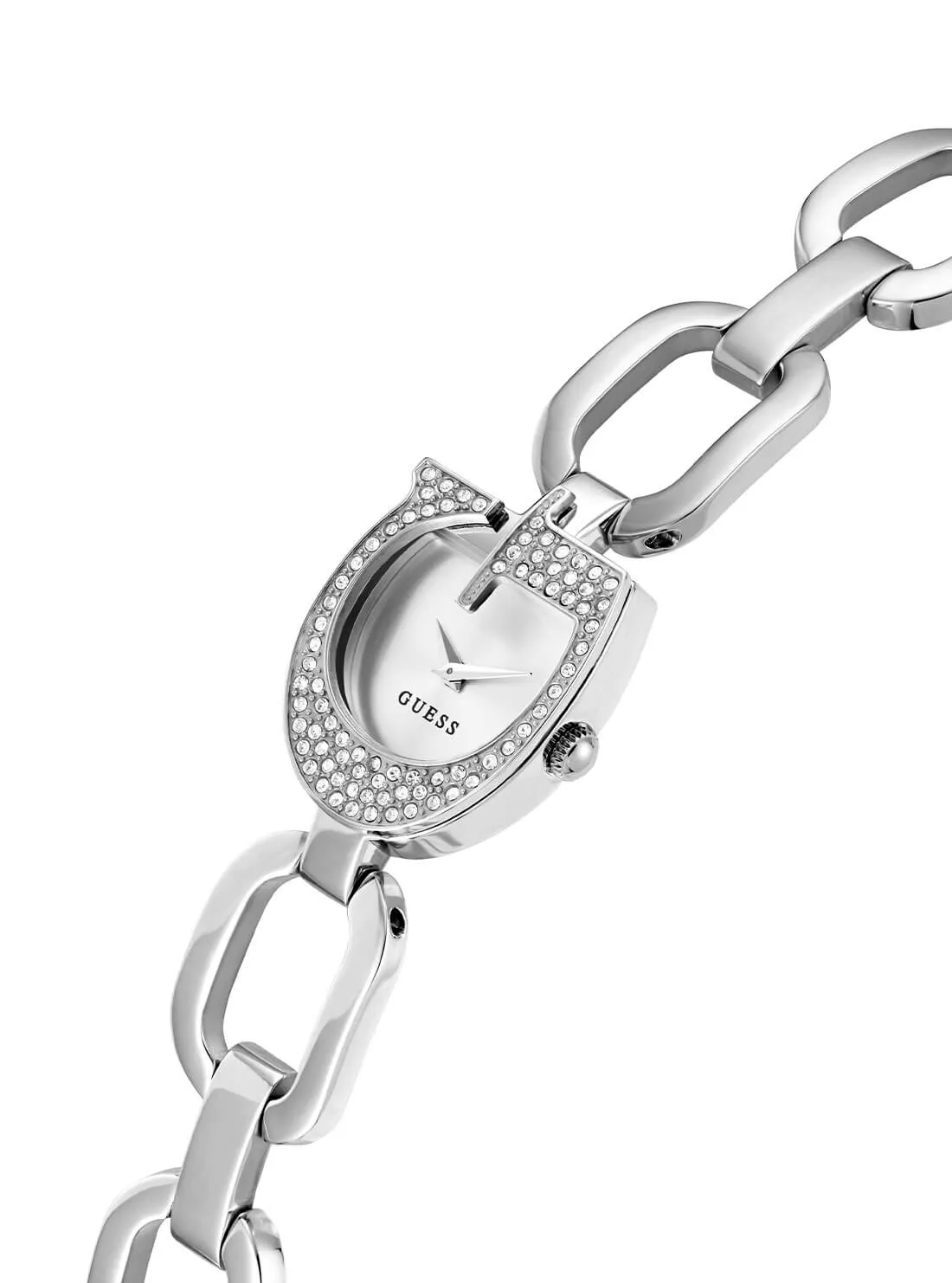 Silver Gia Logo Link Bracelet Watch