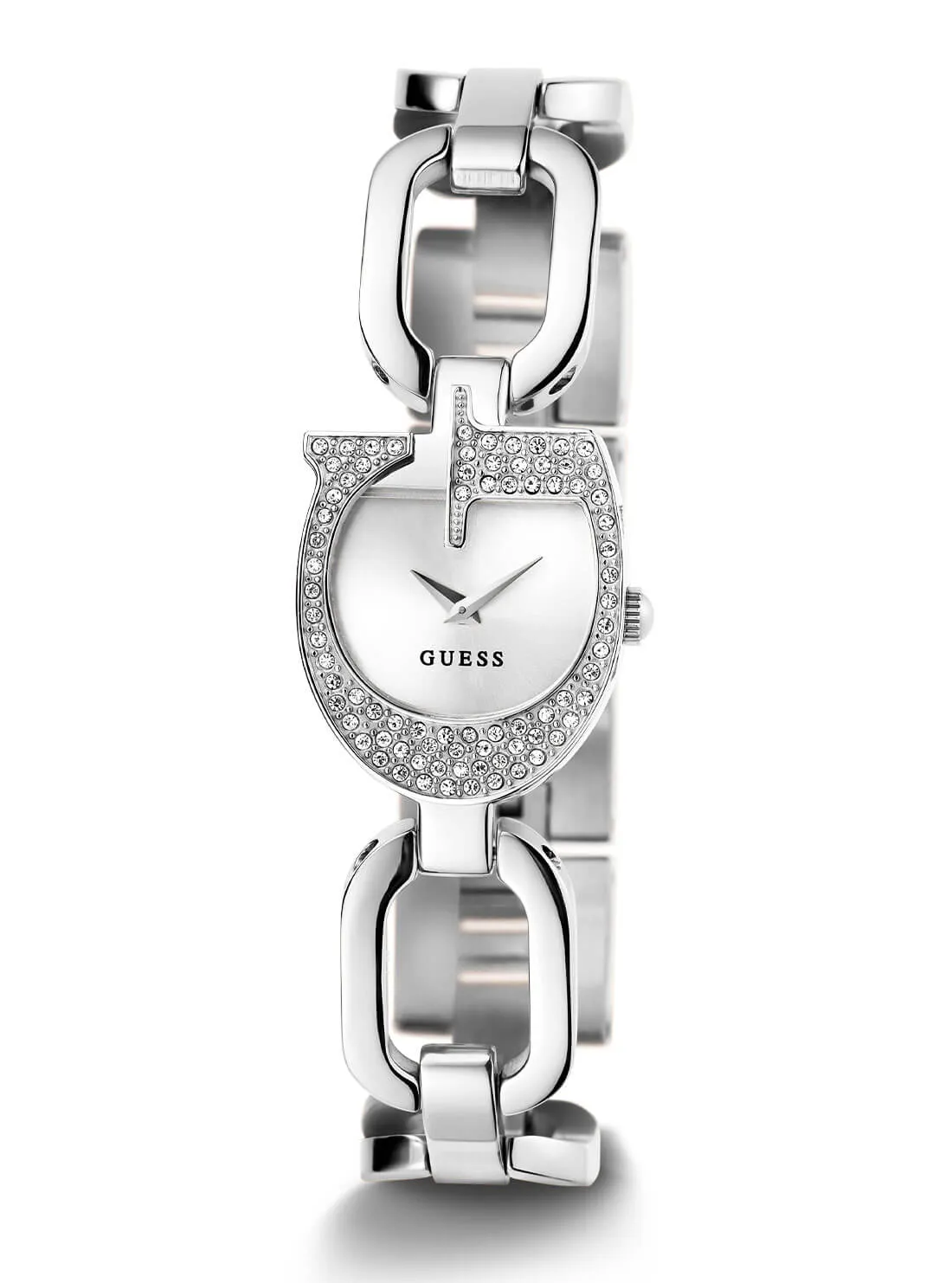 Silver Gia Logo Link Bracelet Watch