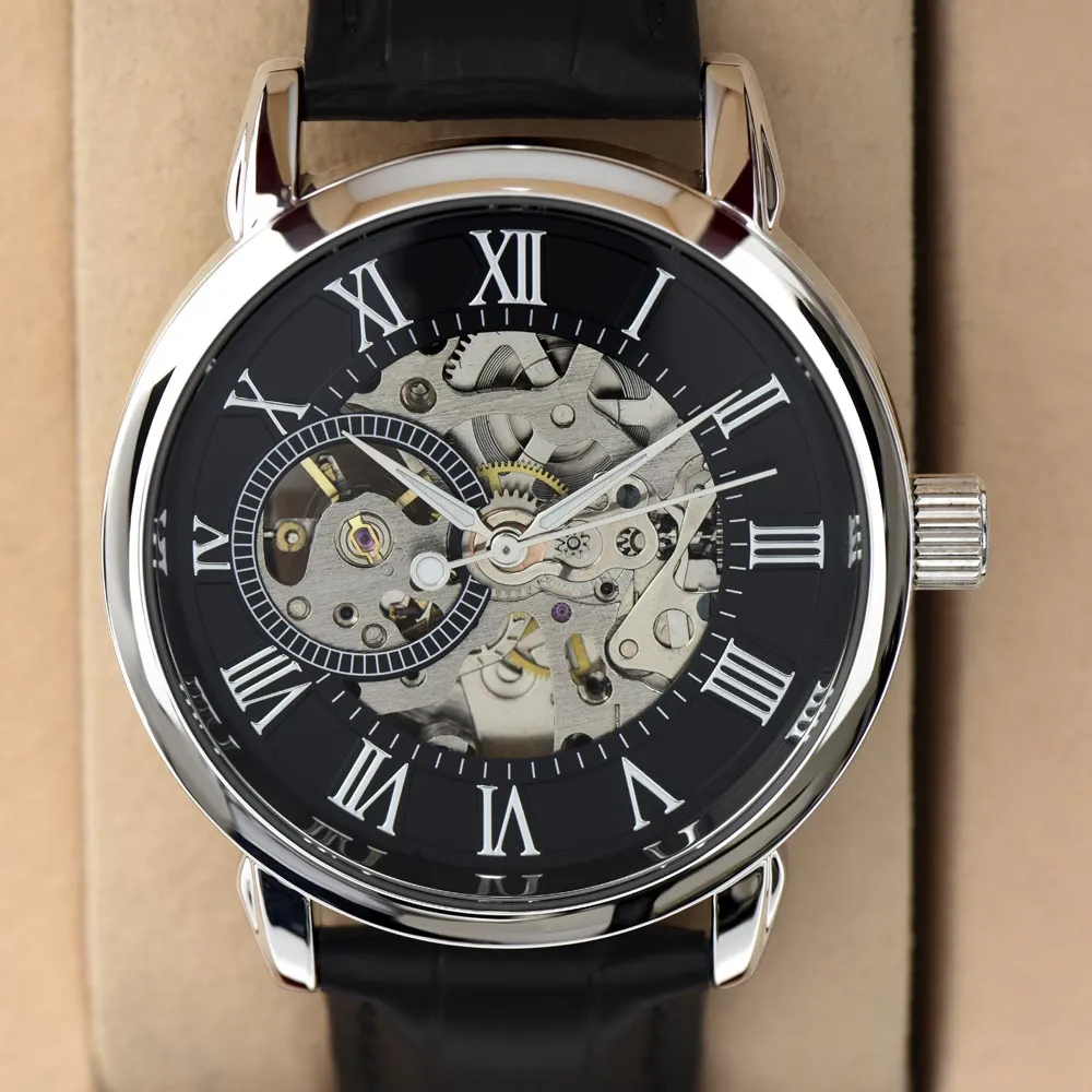 Skeleton Watch with Funny Message Card for Hubby | Humorous Anniversary or Birthday Gift for Husband | My Favorite Housemate