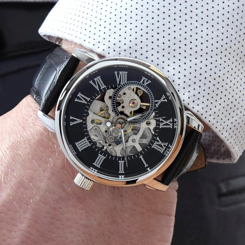 Skeleton Watch with Funny Message Card for Hubby | Humorous Anniversary or Birthday Gift for Husband | My Favorite Housemate